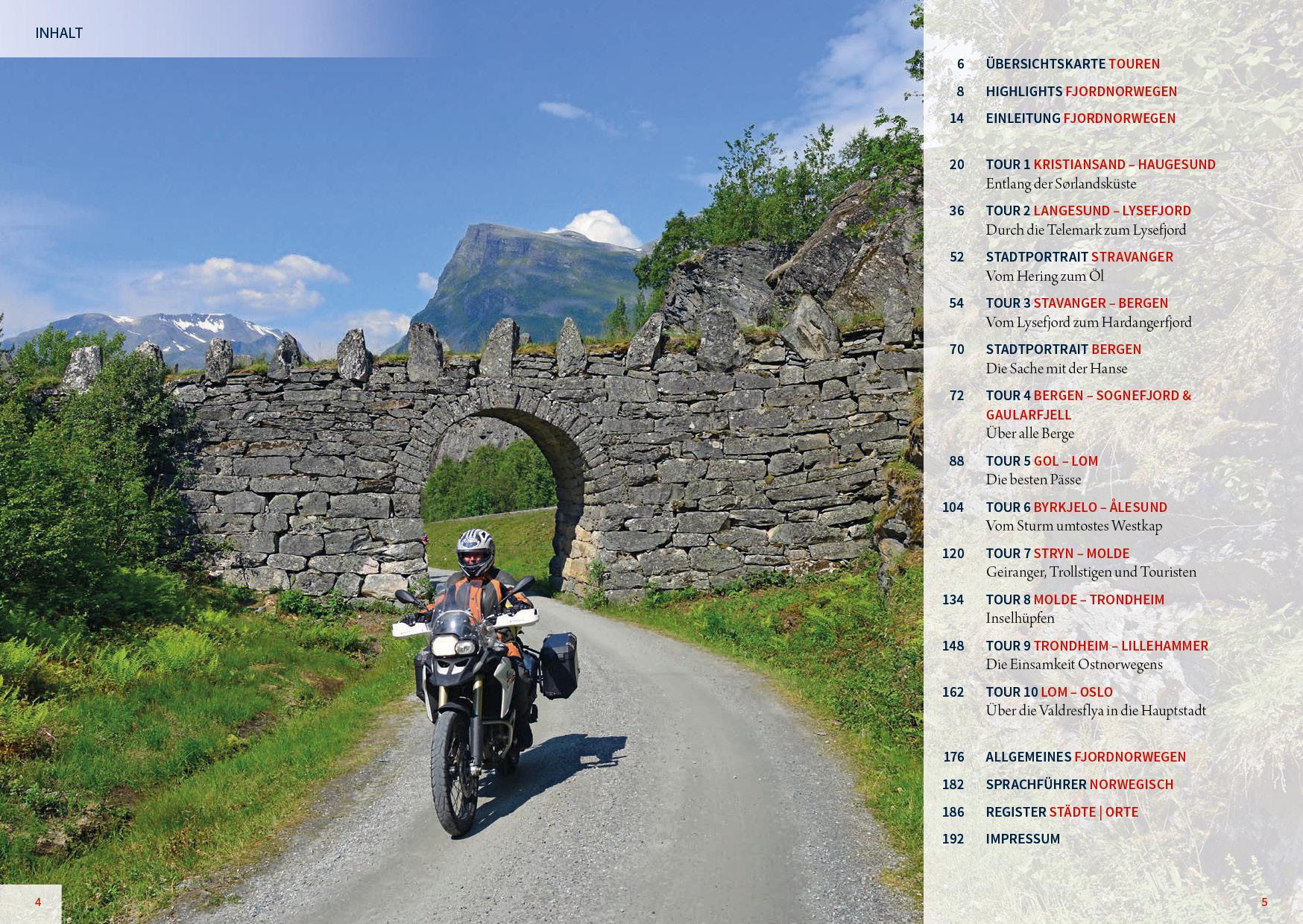 Bild: 9783965990609 | Motorrad Reiseführer Fjord-Norwegen | BikerBetten Motorradreisebuch