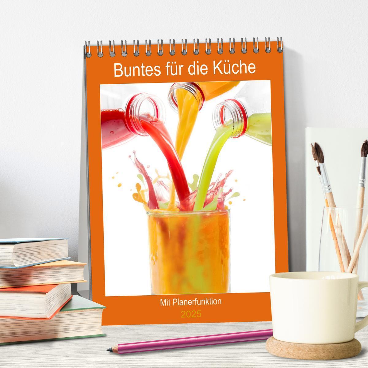 Bild: 9783435985777 | Buntes für die Küche (Tischkalender 2025 DIN A5 hoch), CALVENDO...