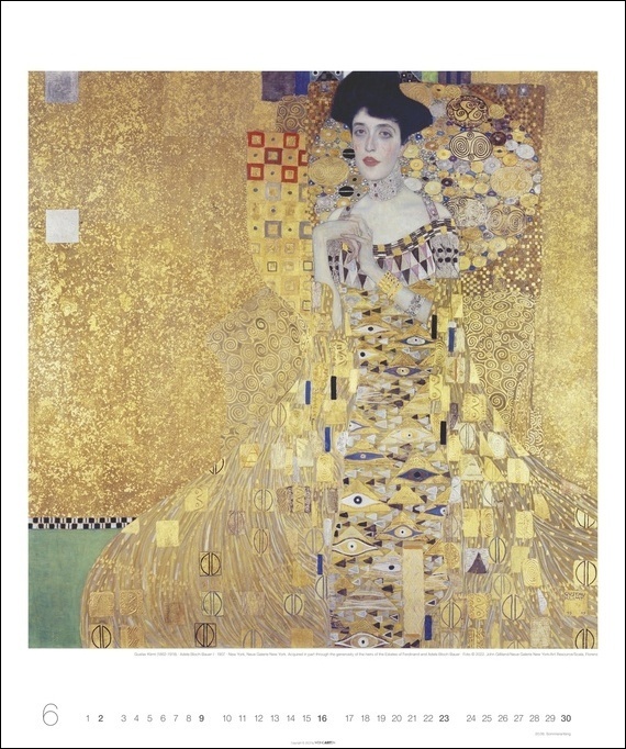 Bild: 9783840084997 | Gustav Klimt Edition Kalender 2024. Hochwertiger Wandkalender mit...