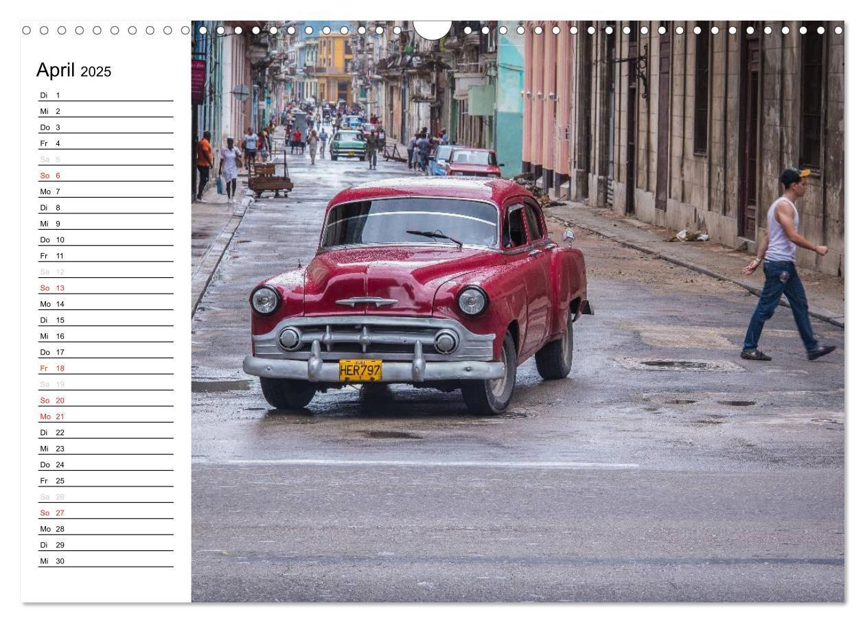 Bild: 9783435535538 | Cars on Cuba (Wandkalender 2025 DIN A3 quer), CALVENDO Monatskalender