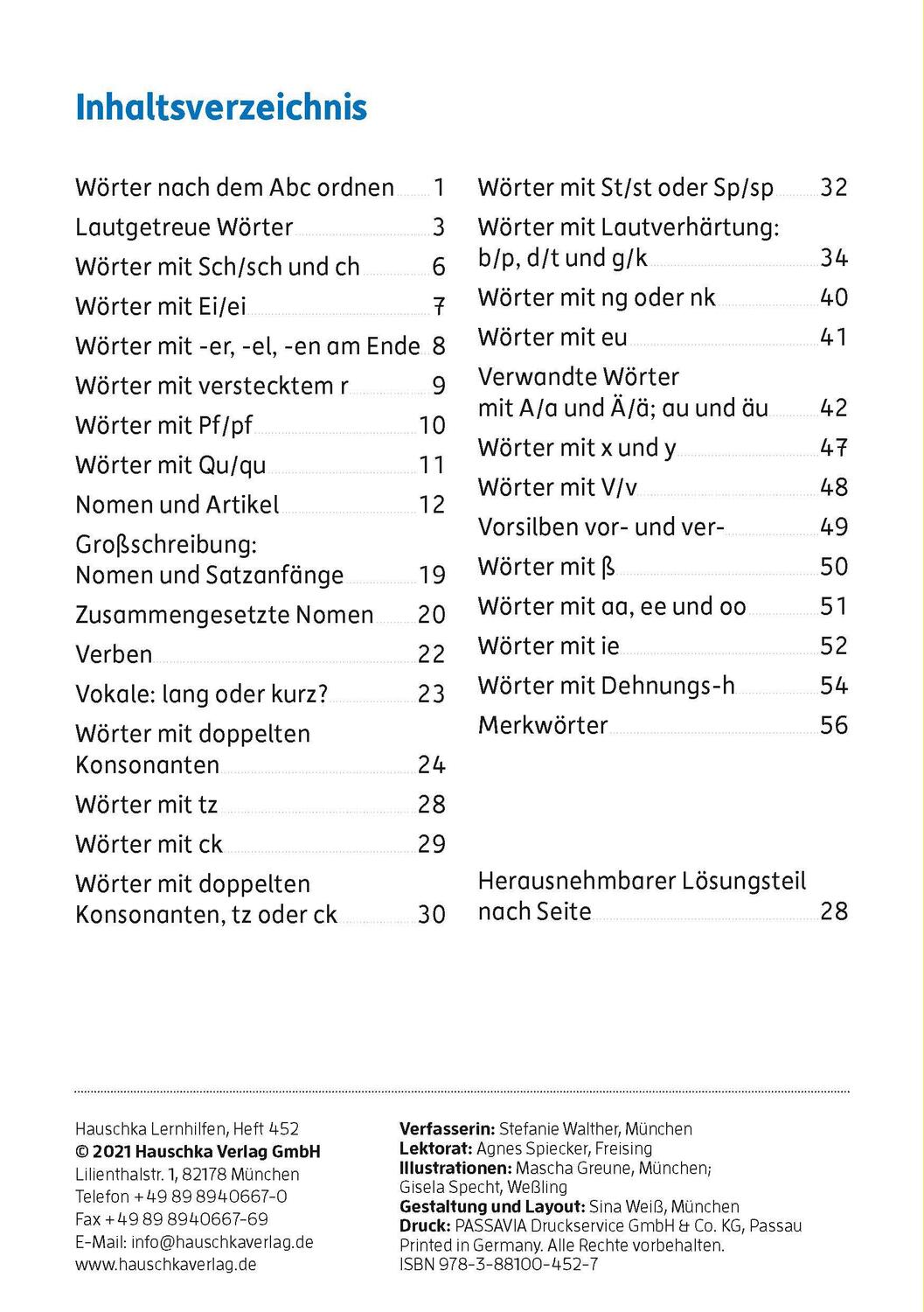 Bild: 9783881004527 | Mein Übungsheft Rechtschreiben 2. Klasse | Stefanie Walther | Deutsch