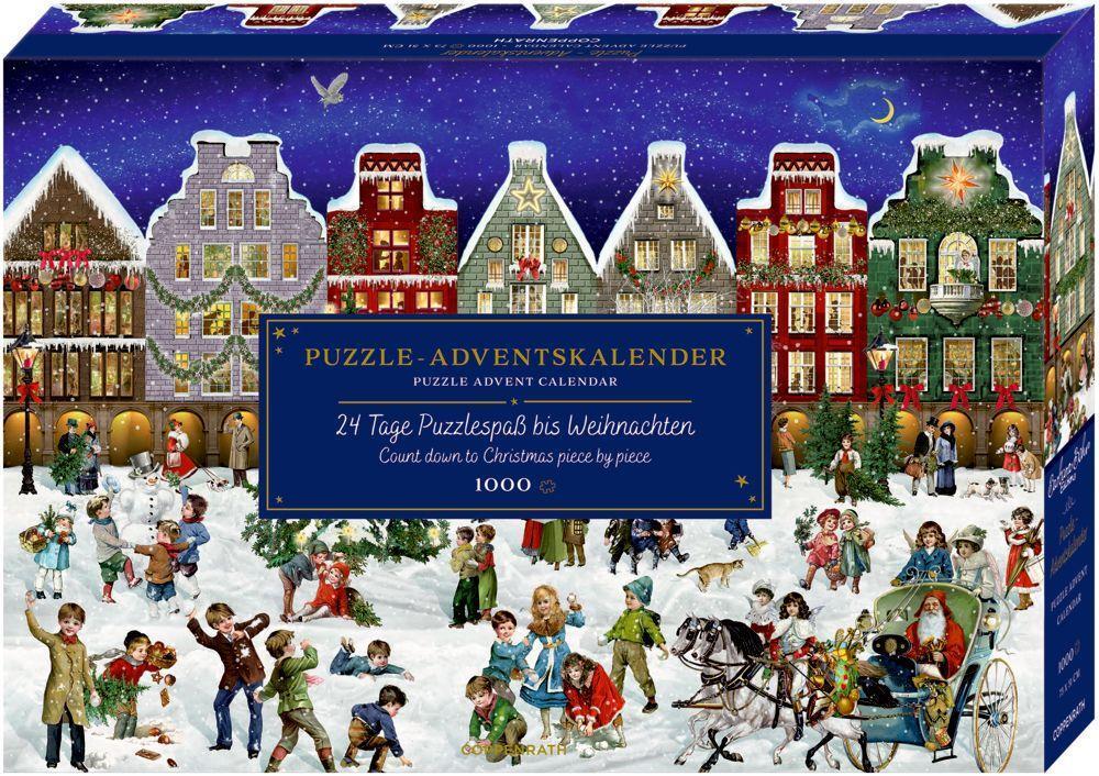 Bild: 4050003952529 | Puzzle-Adventskalender - Winterabend in der Stadt | Barbara Behr