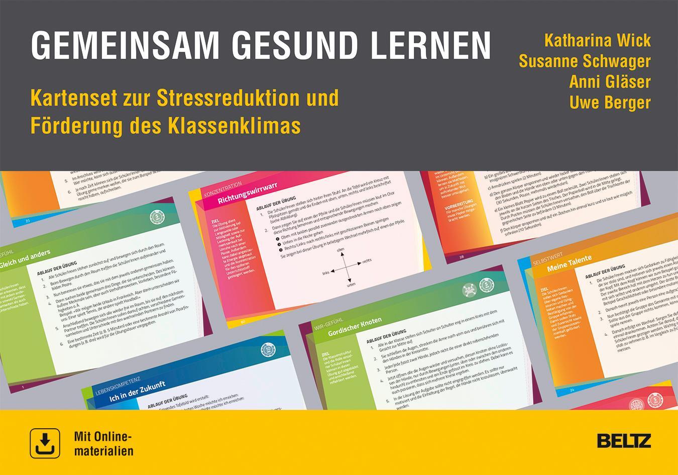 Cover: 4019172200022 | Gemeinsam gesund lernen | Katharina Wick (u. a.) | Box | 60 S. | 2018