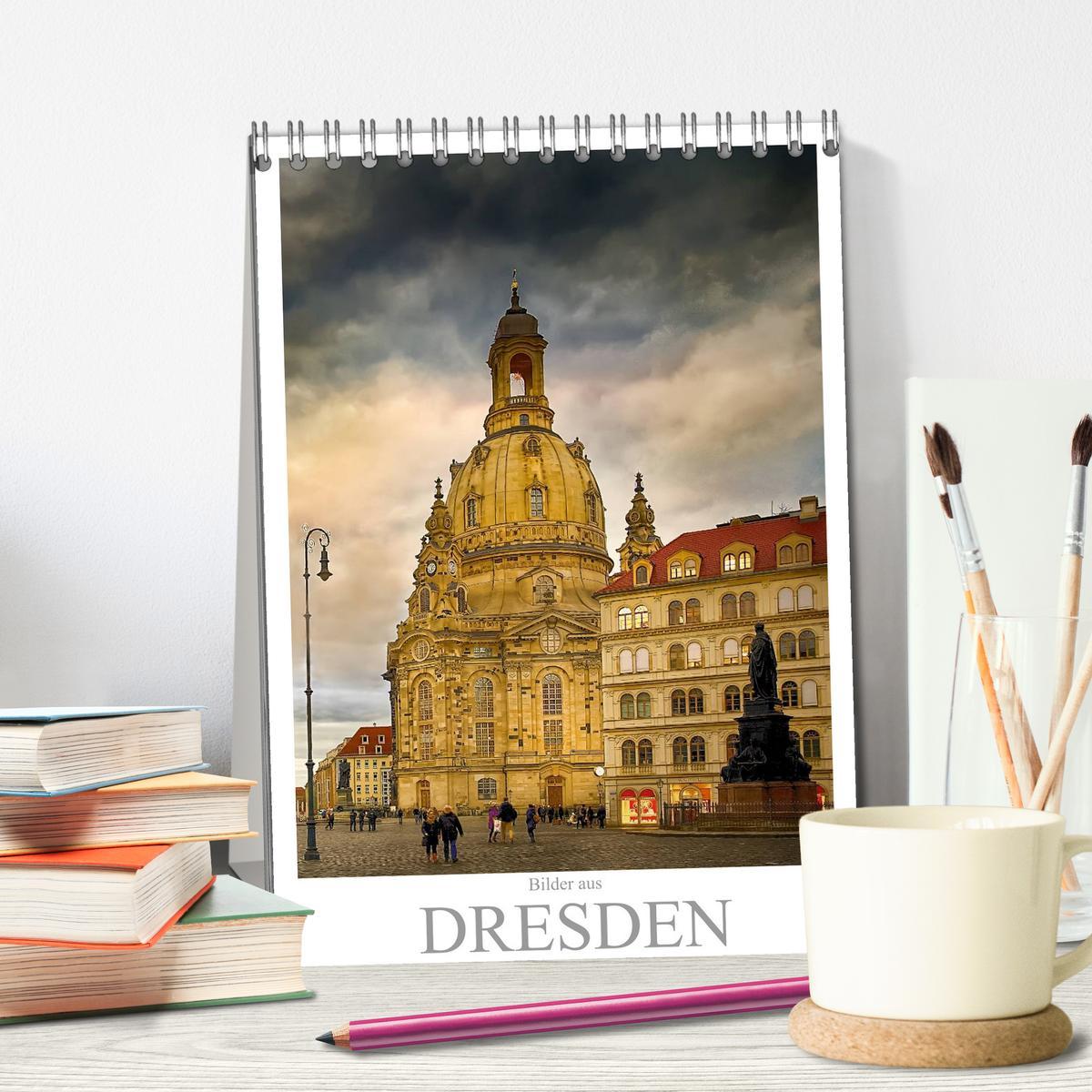 Bild: 9783457058459 | Bilder aus Dresden (Tischkalender 2025 DIN A5 hoch), CALVENDO...