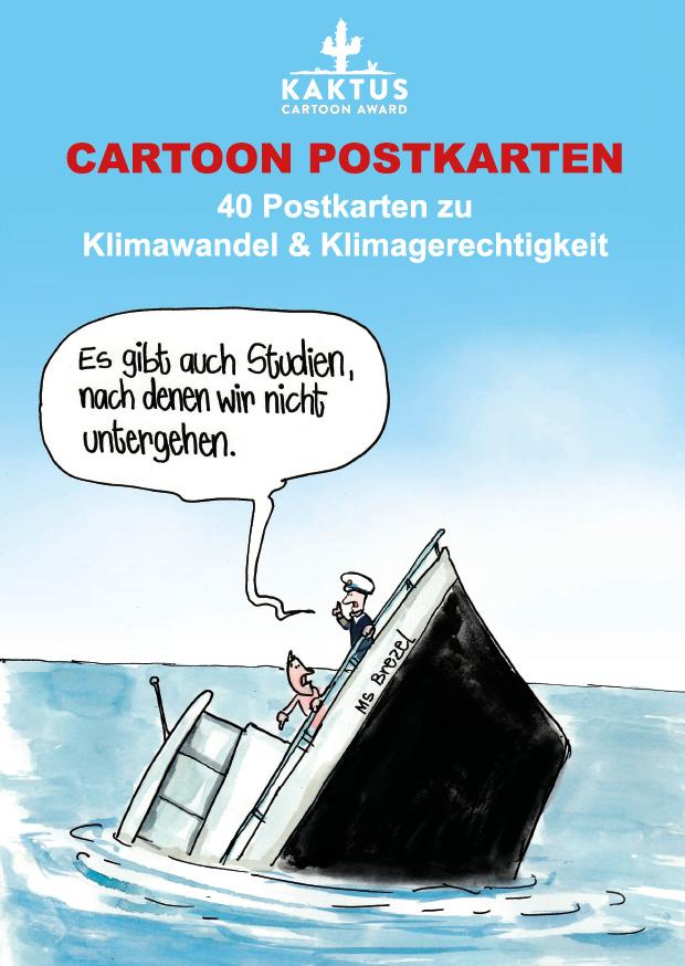 Cover: 9783903055803 | Cartoon Postkarten - Klimawandel | Schule des Ungehorsams e. V. | 2023