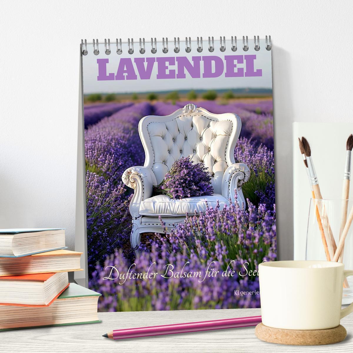 Bild: 9783383827402 | Lavendel (Tischkalender 2025 DIN A5 hoch), CALVENDO Monatskalender