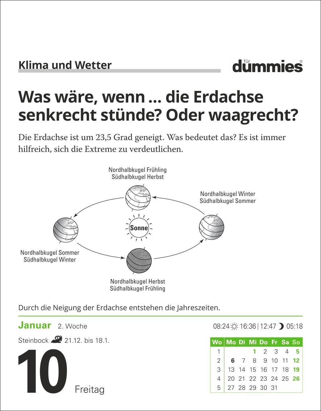 Bild: 9783840035470 | Die Welt erklärt für Dummies Tagesabreißkalender 2025 | Kalender