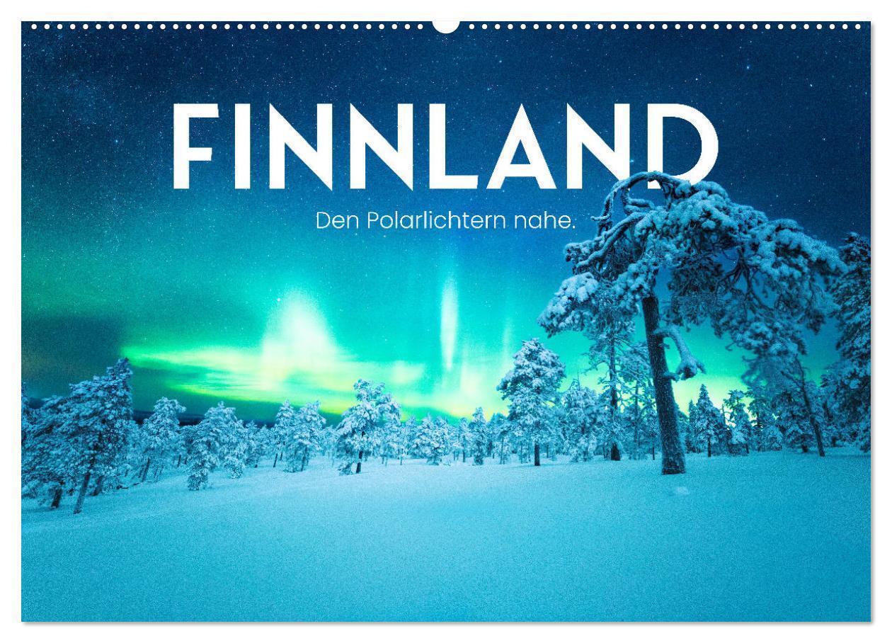 Cover: 9783435000449 | Finnland - Den Polarlichtern nahe. (Wandkalender 2025 DIN A2 quer),...