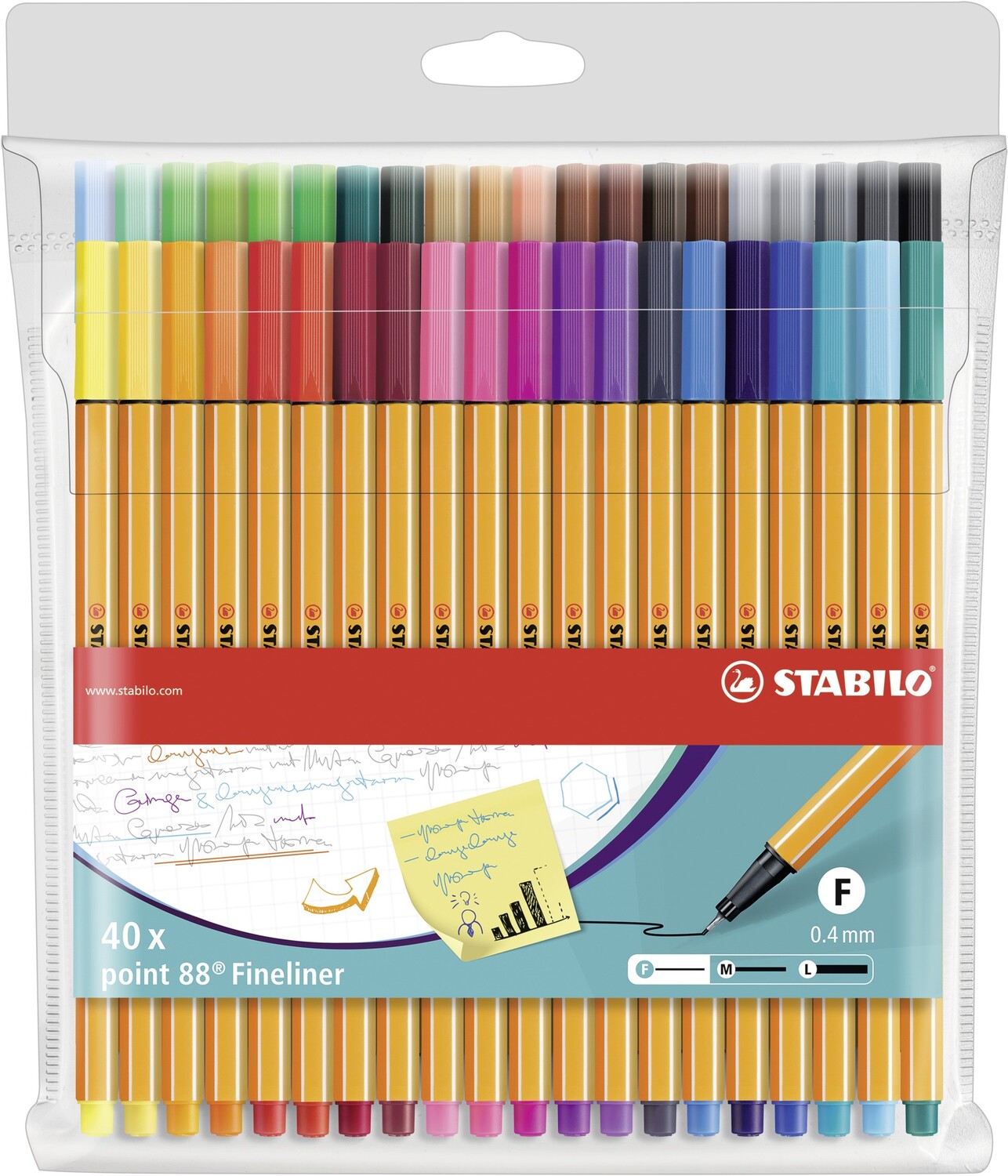 Cover: 4006381506267 | STABILO Fineliner point 88, 40er Set | 8840-1 | 2019 | Stabilo