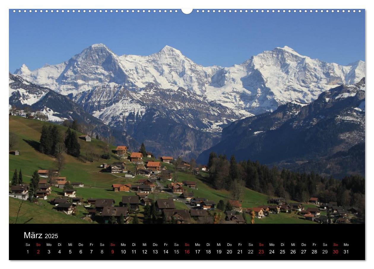 Bild: 9783435770267 | Berner Oberland (Wandkalender 2025 DIN A2 quer), CALVENDO...