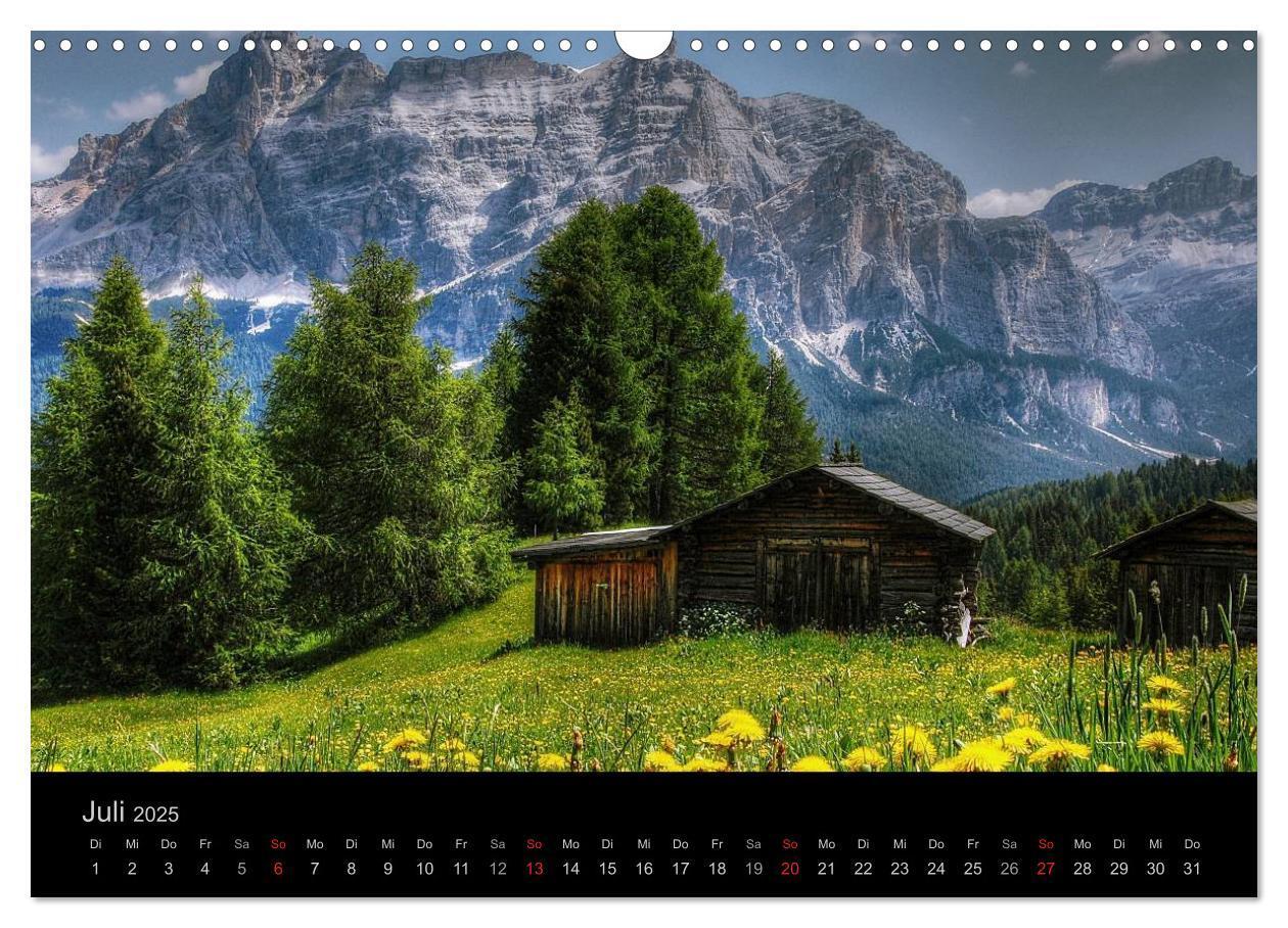 Bild: 9783435808410 | Mystische Dolomiten (Wandkalender 2025 DIN A3 quer), CALVENDO...