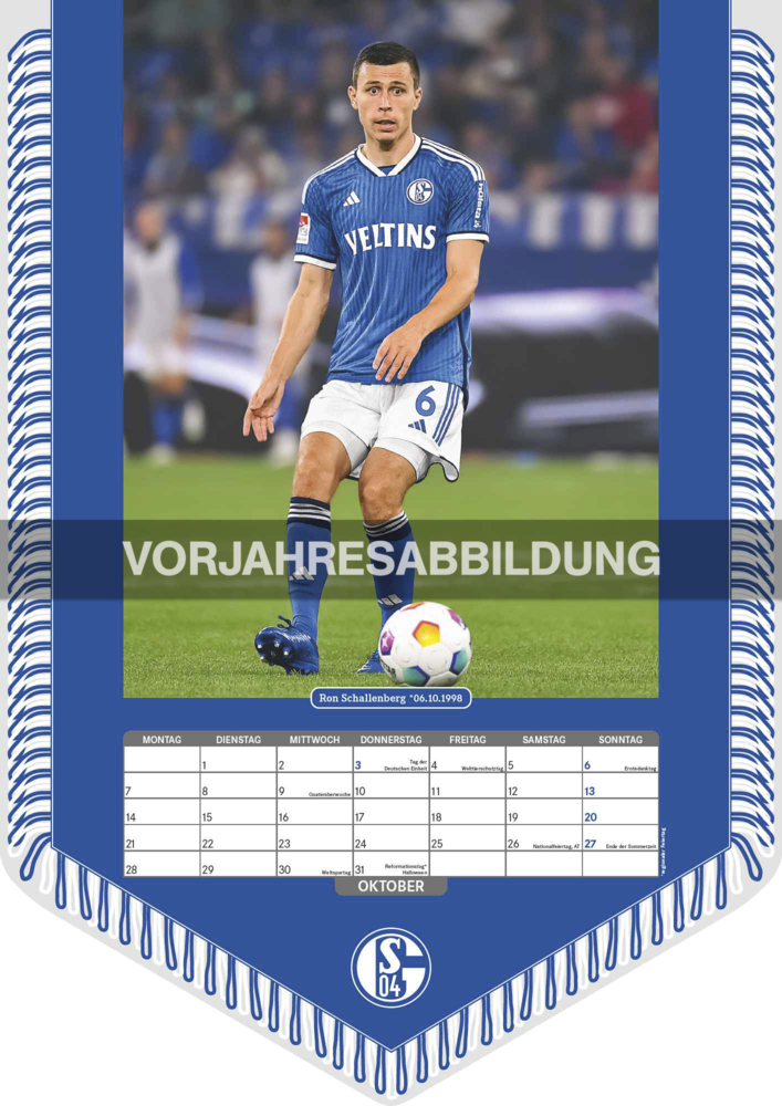 Bild: 4002725994462 | N NEUMANNVERLAGE - FC Schalke 04 2025 Bannerkalender, 29,7x42cm,...