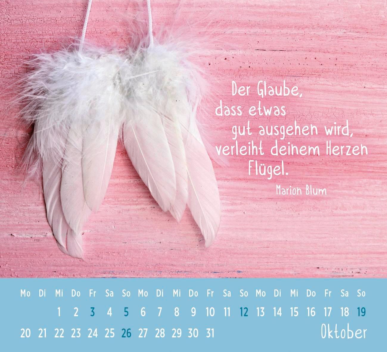 Bild: 4036442012185 | Mini-Kalender 2025: Der kleine Schutzengelkalender | Groh Verlag