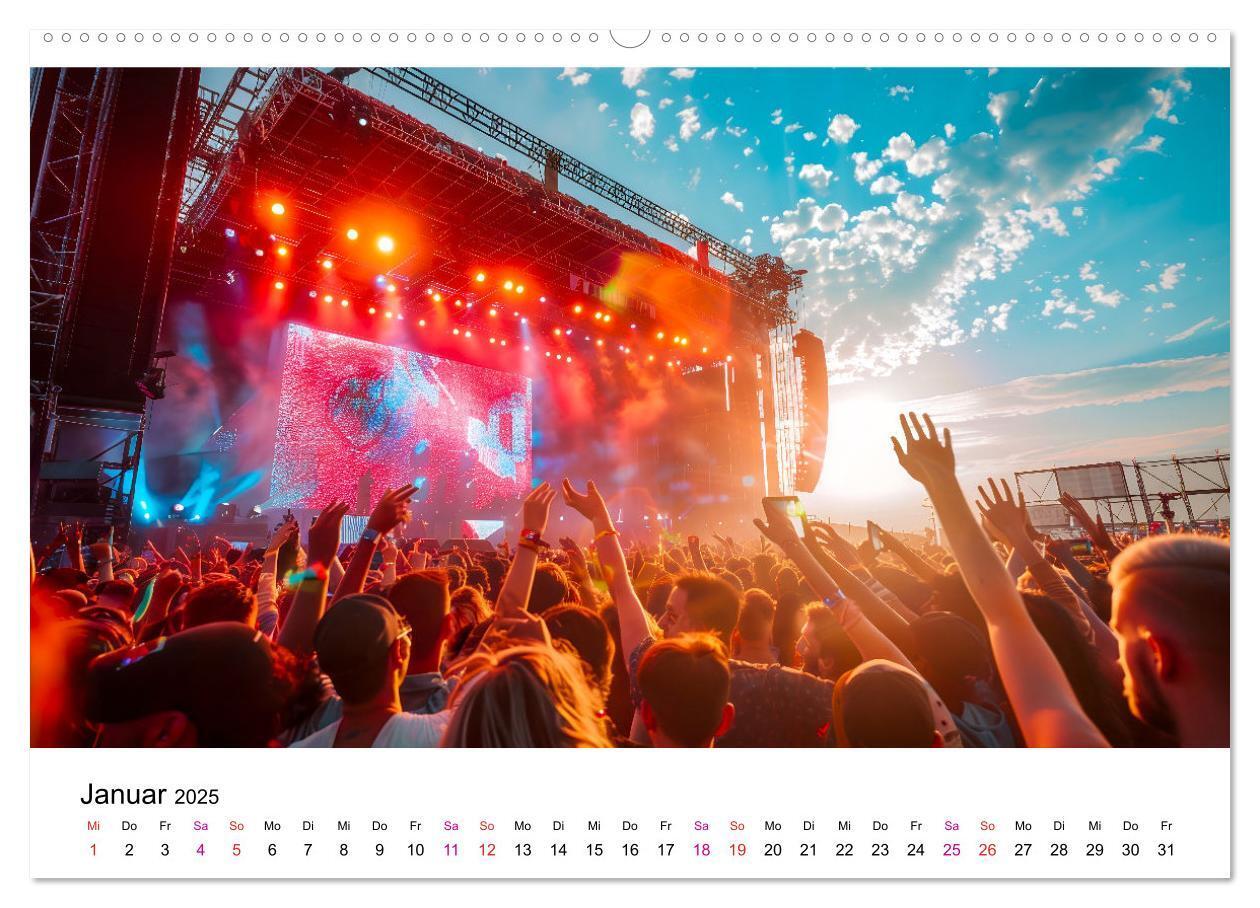 Bild: 9783457171509 | Festival Time (hochwertiger Premium Wandkalender 2025 DIN A2 quer),...