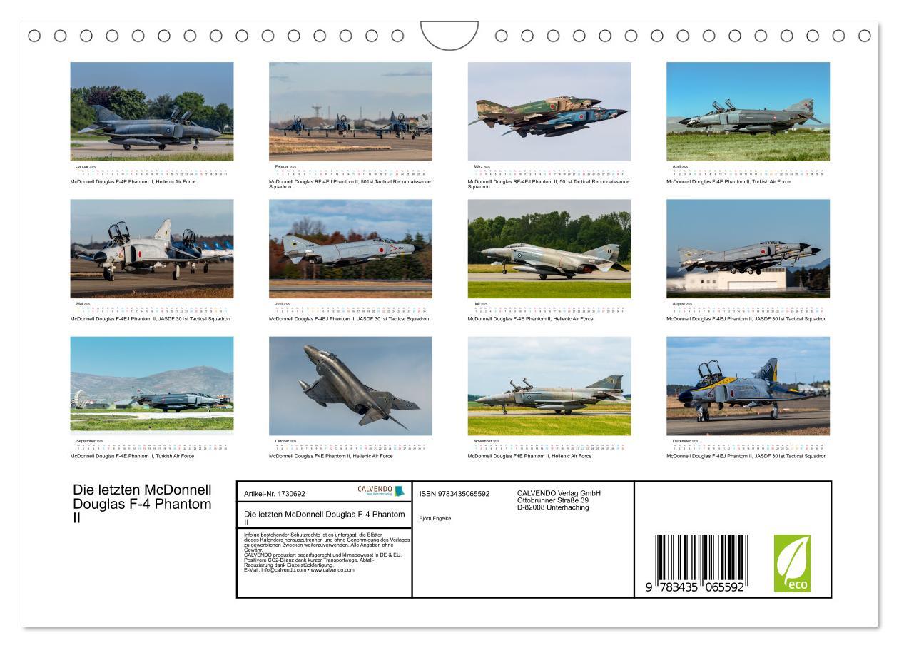 Bild: 9783435065592 | Die letzten McDonnell Douglas F-4 Phantom II (Wandkalender 2025 DIN...