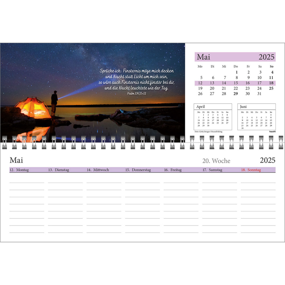 Bild: 9783754825457 | In deine Hand leg ich den Tag 2025 | Wochen-Tischkalender | Kalender