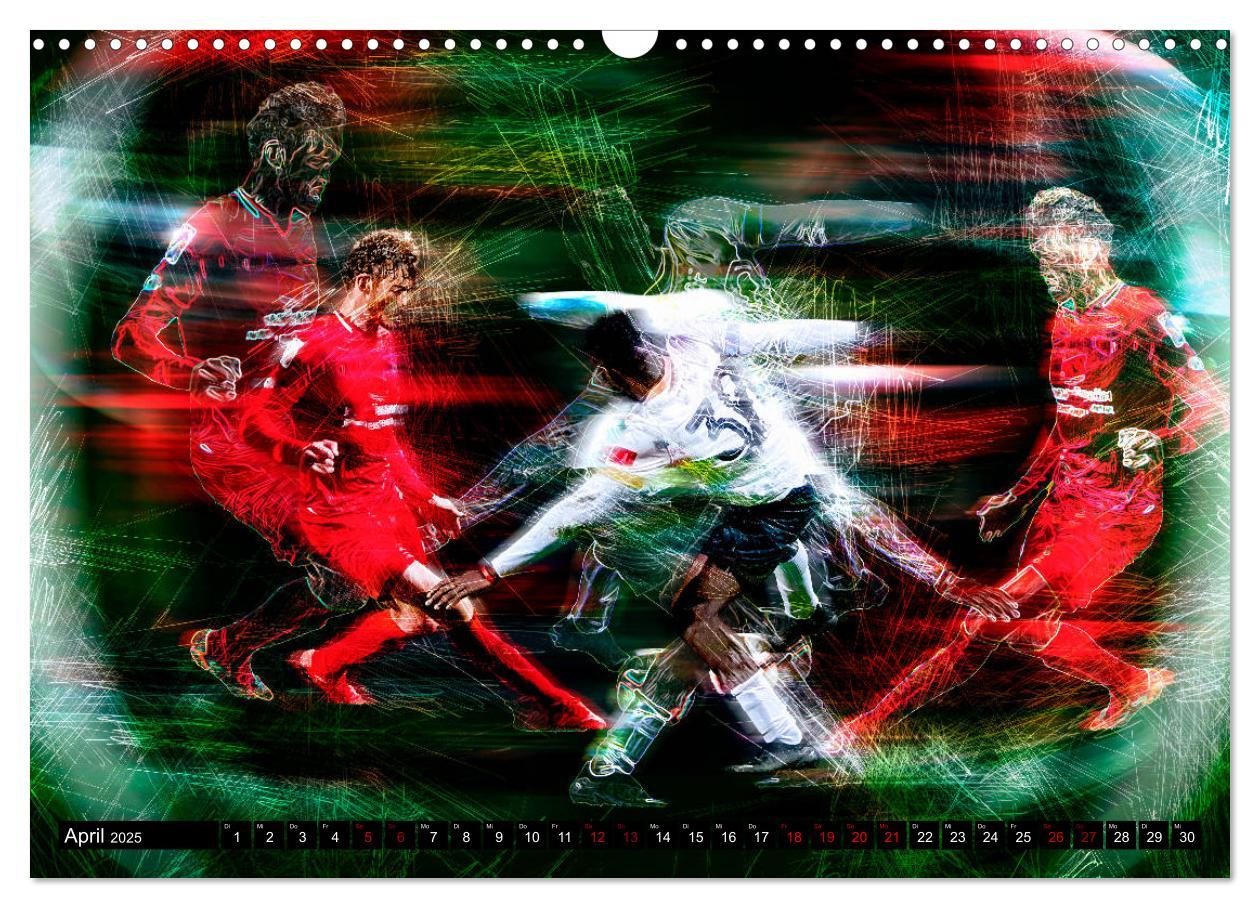 Bild: 9783435098187 | Fußball Power (Wandkalender 2025 DIN A3 quer), CALVENDO Monatskalender