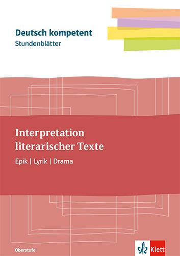 Cover: 9783123526824 | Stundenblätter Interpretationen schreiben. Lyrik, Epik, Drama | Buch