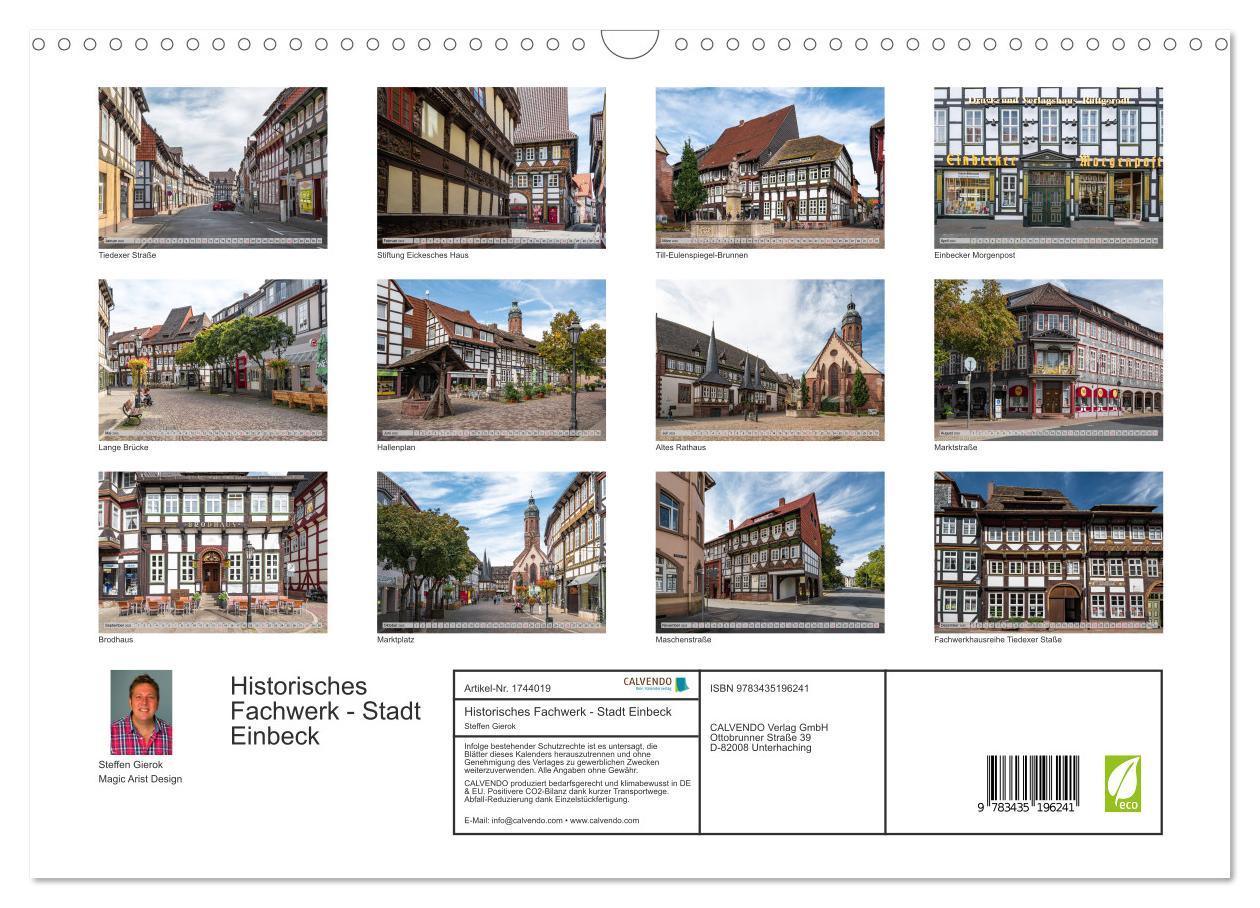 Bild: 9783435196241 | Historisches Fachwerk - Stadt Einbeck (Wandkalender 2025 DIN A3...