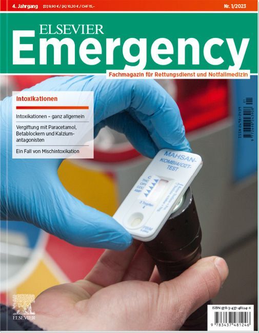 Cover: 9783437481246 | ELSEVIER Emergency. Intoxikationen. 1/2023 | Jürgen Gollwitzer (u. a.)