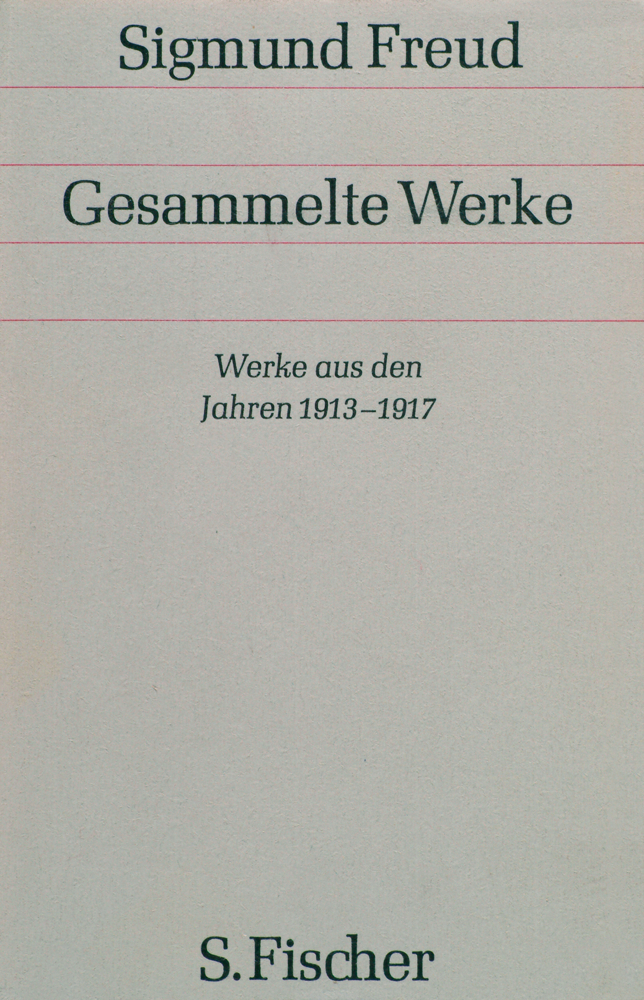 Cover: 9783100227119 | Werke aus den Jahren 1913-1917 | Sigmund Freud | Buch | 490 S. | 2001