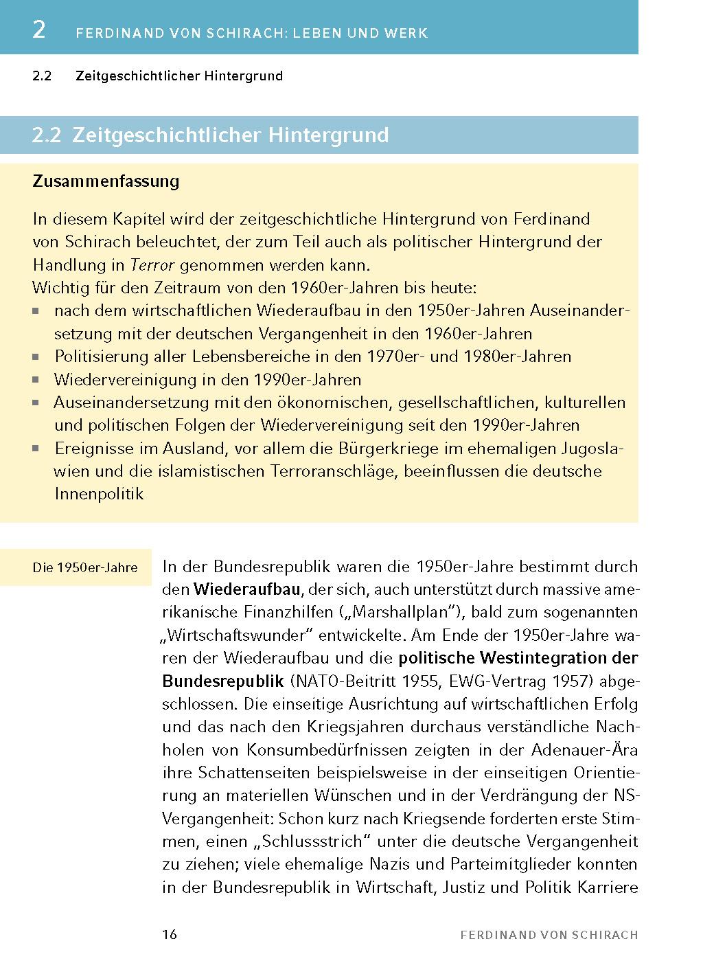 Bild: 9783804420946 | Terror - Textanalyse und Interpretation | Ferdinand von Schirach