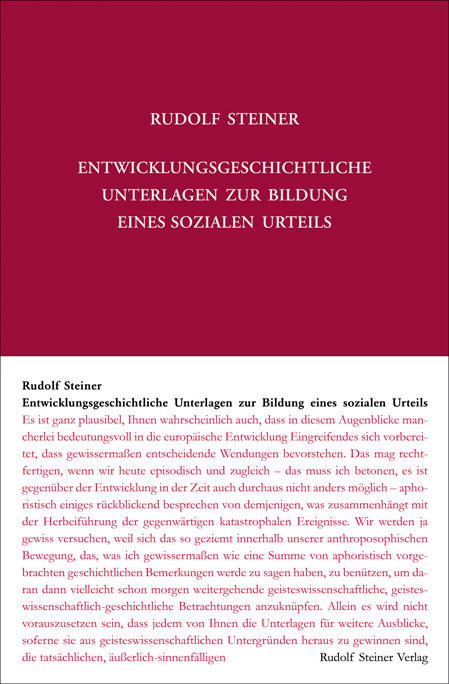 Cover: 9783727418570 | Entwicklungsgeschichtliche Unterlagen zur Bildung eines sozialen...