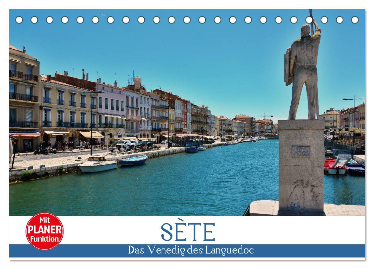 Cover: 9783435444458 | Sète - Das Venedig des Languedoc (Tischkalender 2025 DIN A5 quer),...