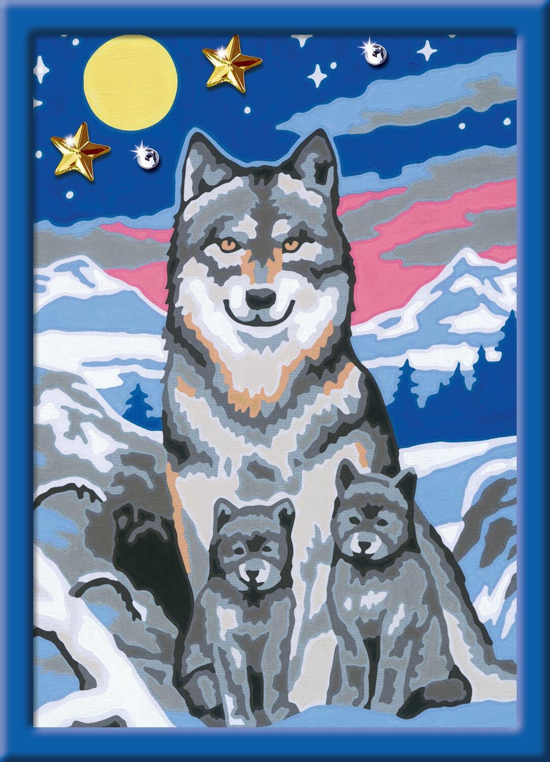 Bild: 4005556277841 | Ravensburger Malen nach Zahlen 27784 - Süße Wolfsfamilie - Kinder...