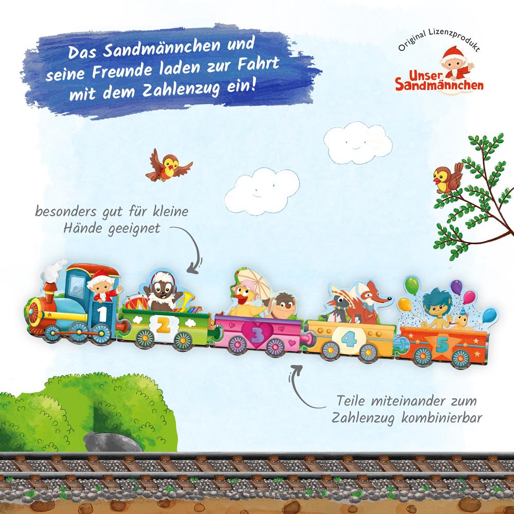 Bild: 9783965528819 | Trötsch Unser Sandmännchen Puzzlebuch Zahlenzug Puzzlebuch | Verlag