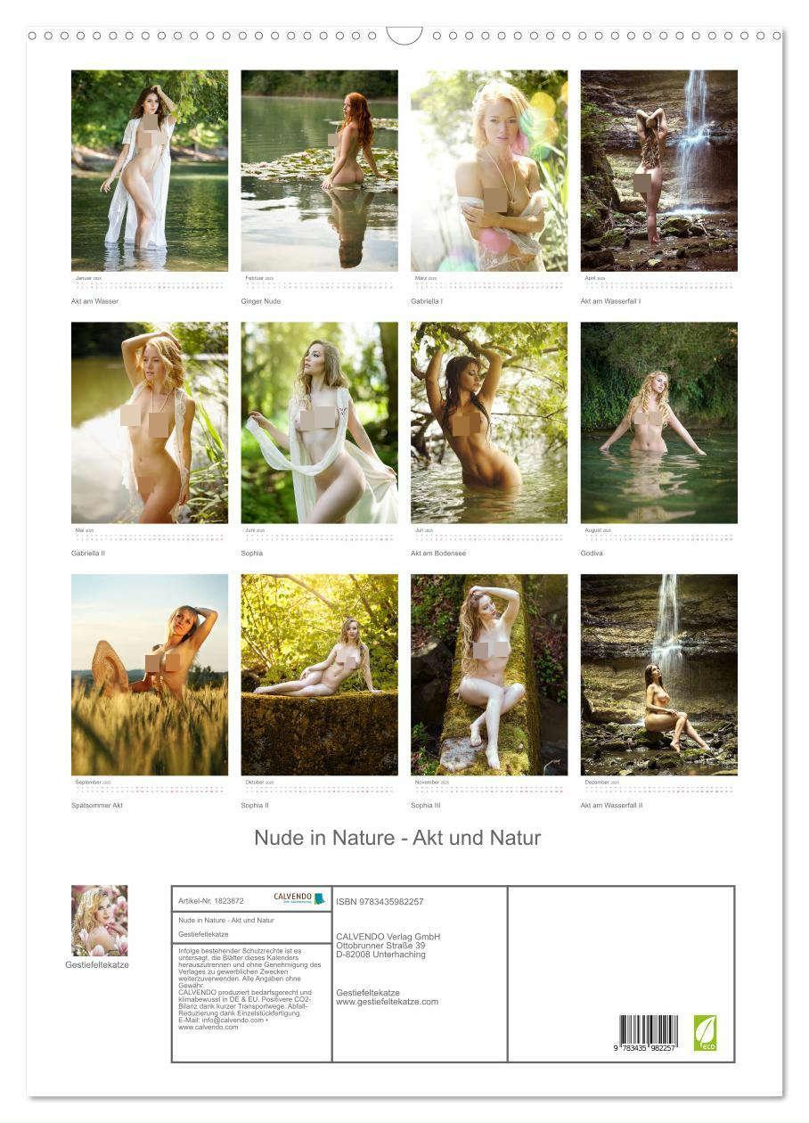 Bild: 9783435982257 | Nude in Nature - Akt und Natur (Wandkalender 2025 DIN A2 hoch),...