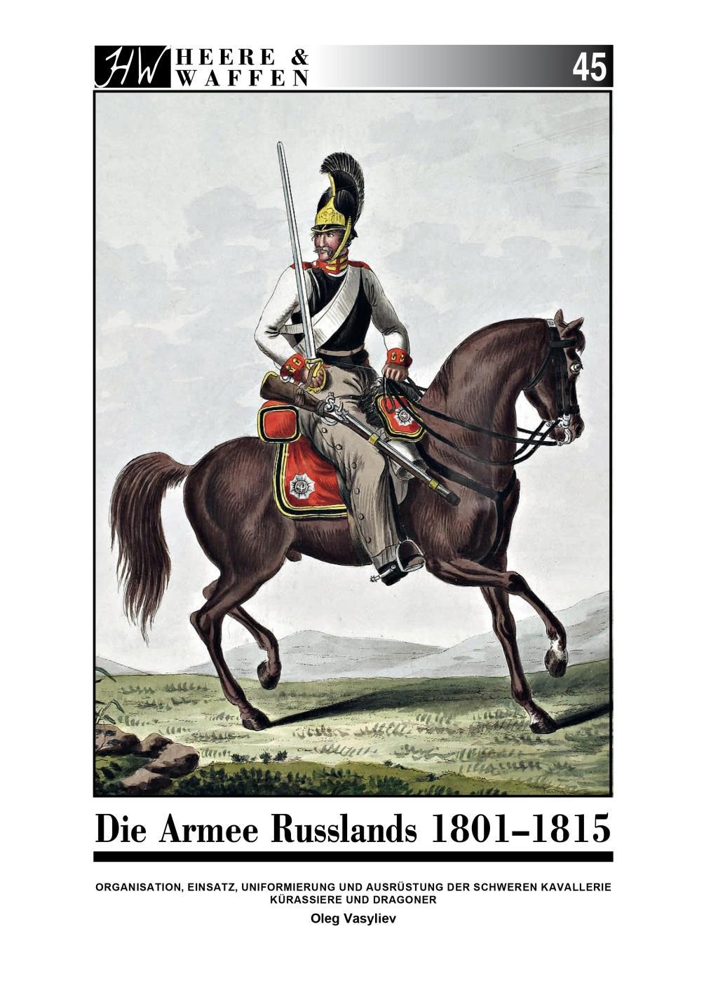 Cover: 9783963600555 | Die Armee Russlands 1801-1815 | Oleg Vasyliev | Taschenbuch | Deutsch