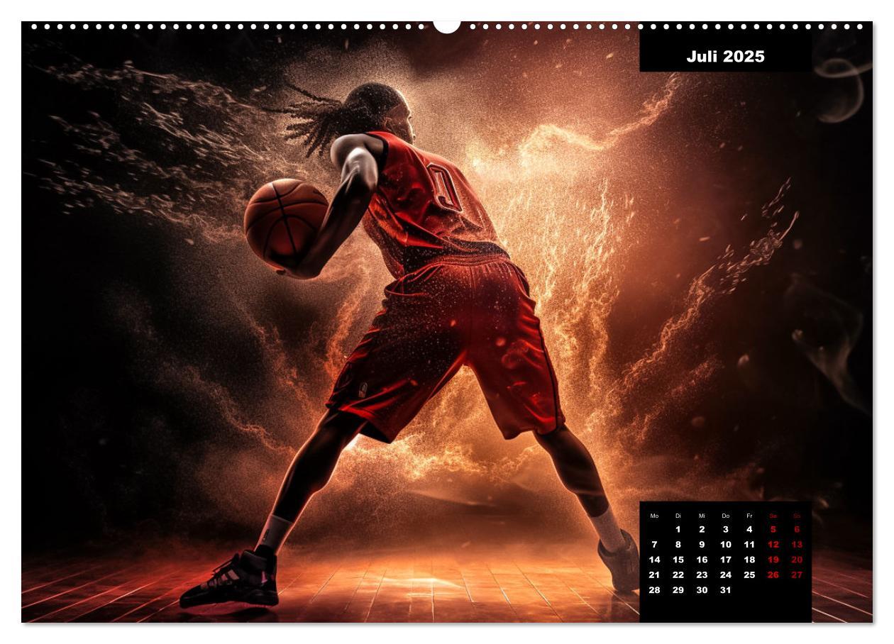 Bild: 9783383905391 | Faszination Basketball (Wandkalender 2025 DIN A2 quer), CALVENDO...