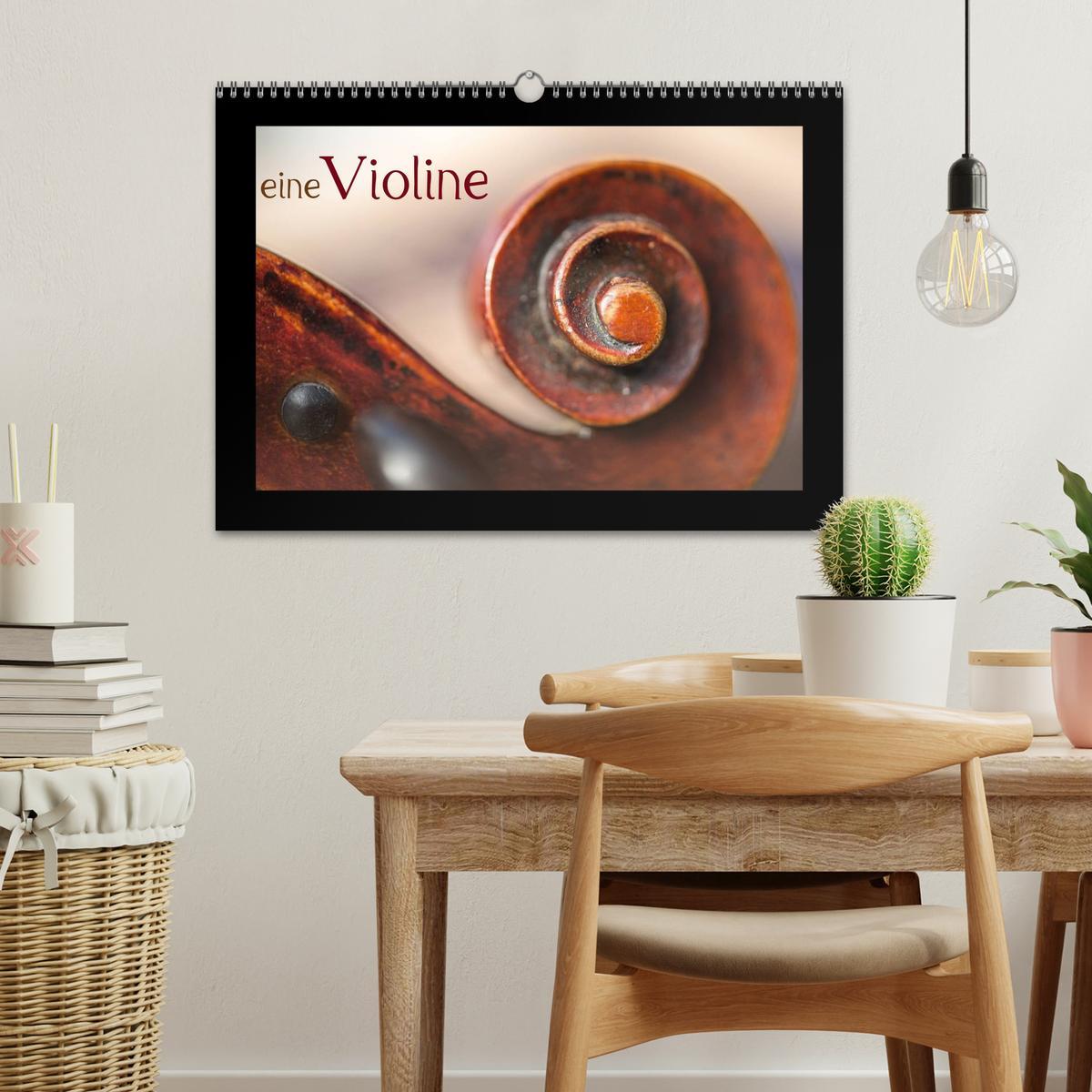 Bild: 9783435755936 | eine Violine (Wandkalender 2025 DIN A3 quer), CALVENDO Monatskalender