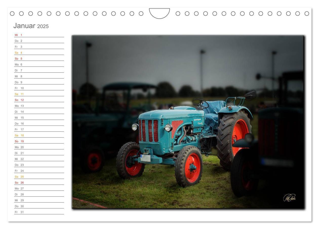 Bild: 9783435634880 | Oldtimer - geliebte Trecker (Wandkalender 2025 DIN A4 quer),...