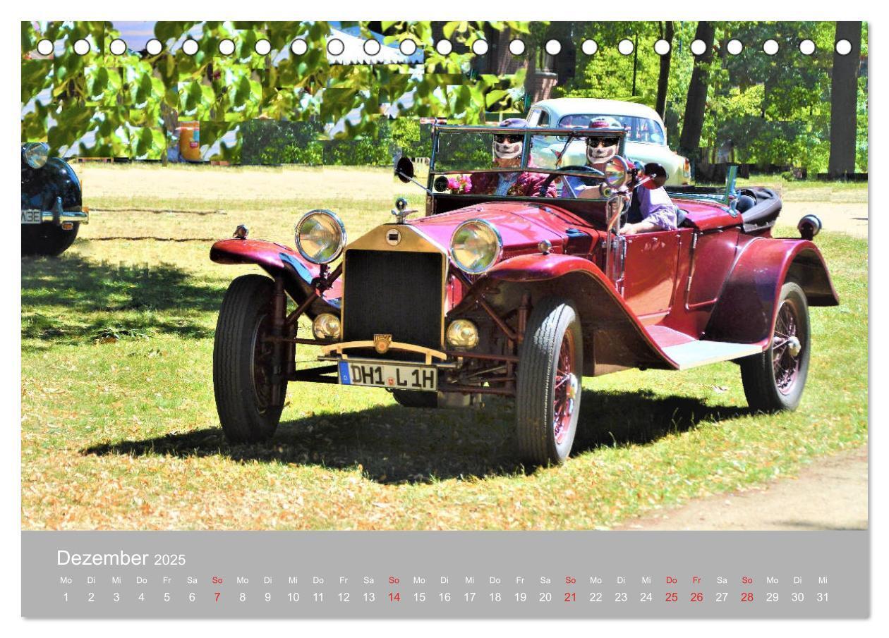 Bild: 9783435128341 | OLDTIMER-Event (Tischkalender 2025 DIN A5 quer), CALVENDO...