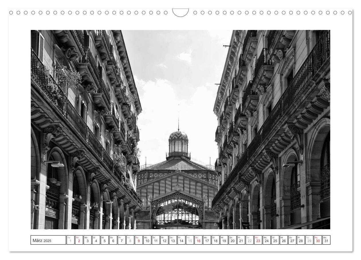 Bild: 9783435681228 | Barcelona Photografien in Schwarz / Weiß (Wandkalender 2025 DIN A3...