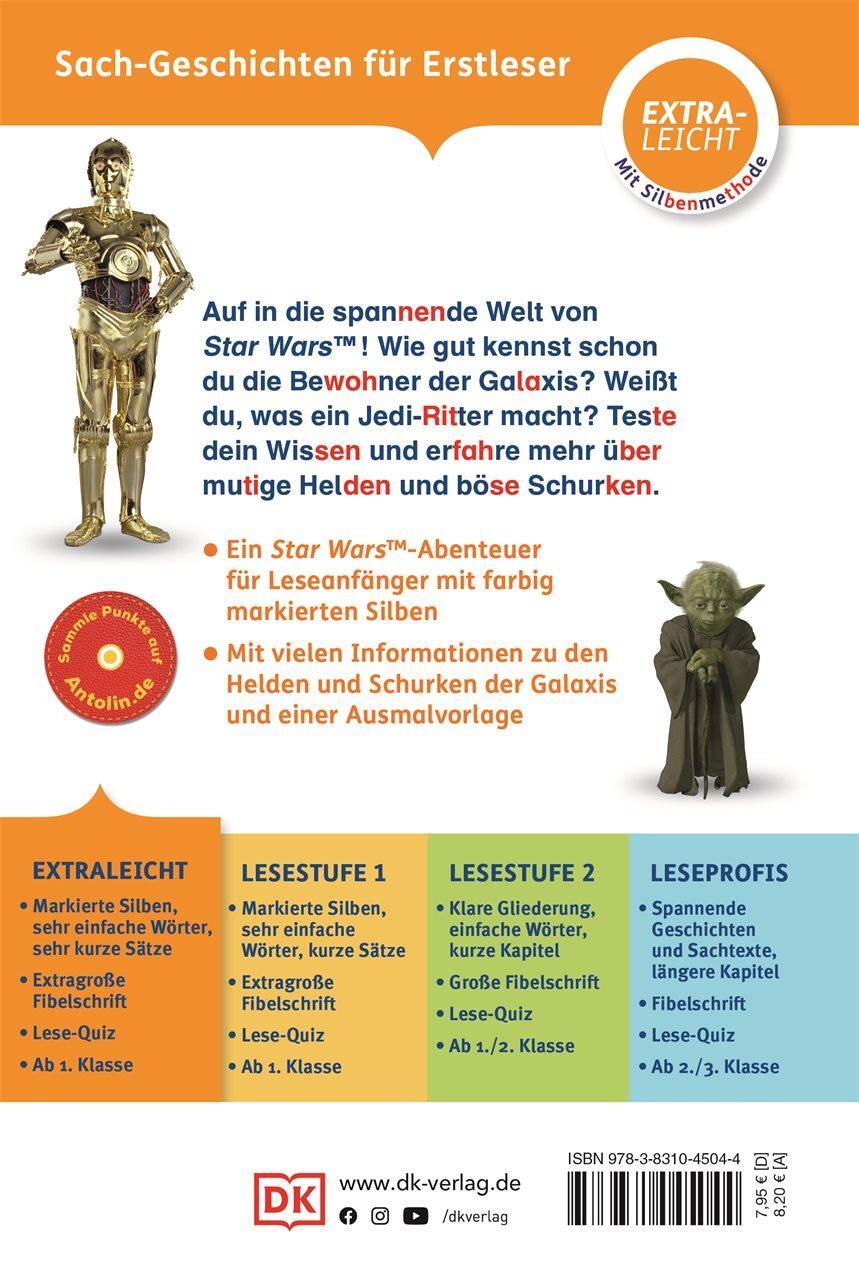 Rückseite: 9783831045044 | SUPERLESER! Star Wars(TM) Wer sind die Jedi-Ritter? | Buch | 36 S.