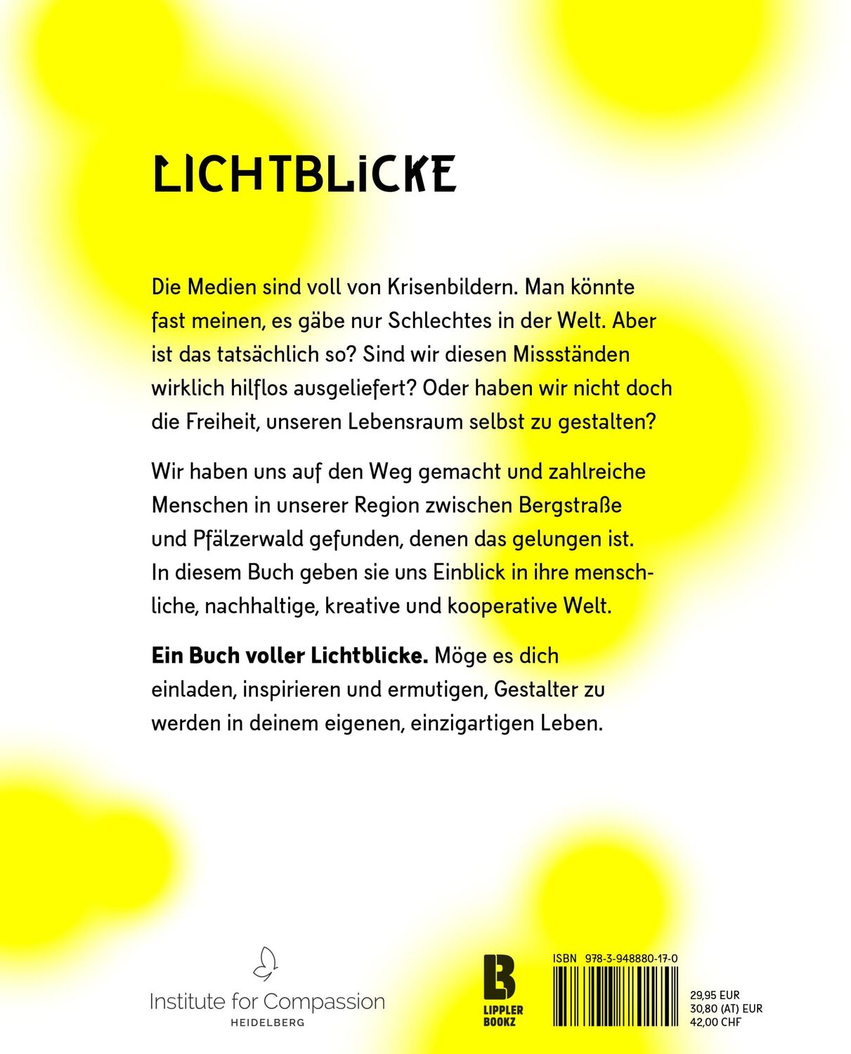 Rückseite: 9783948880170 | Lichtblicke | Institute for Compassion - Heidelberg | Buch | 208 S.