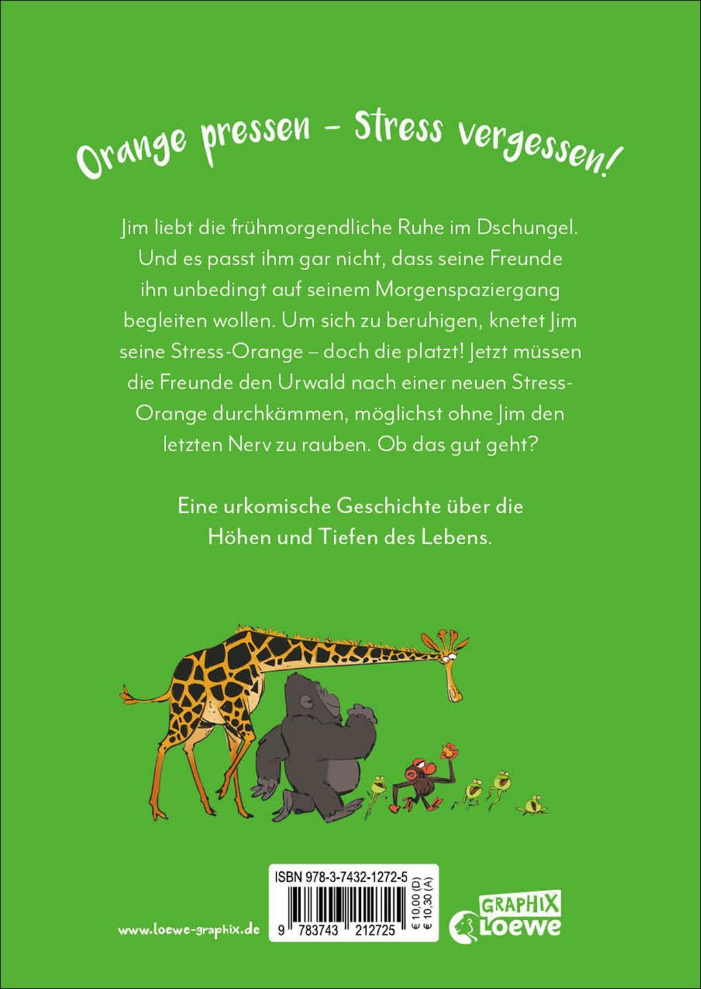 Rückseite: 9783743212725 | Kein Stress, Jim! | Suzanne Lang | Buch | Loewe Graphix | 80 S. | 2022