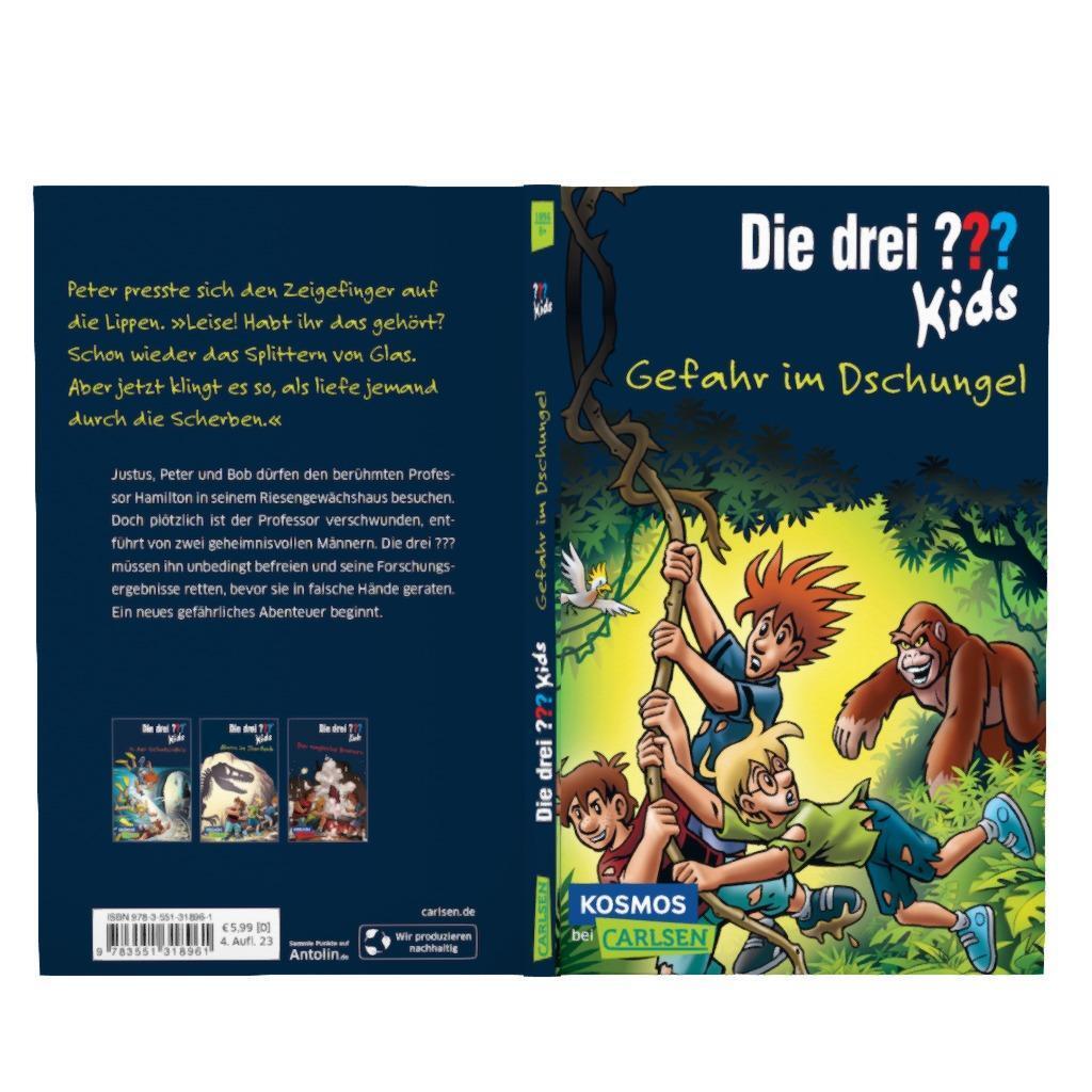 Bild: 9783551318961 | Die drei ??? kids 62: Gefahr im Dschungel | Ulf Blanck | Taschenbuch