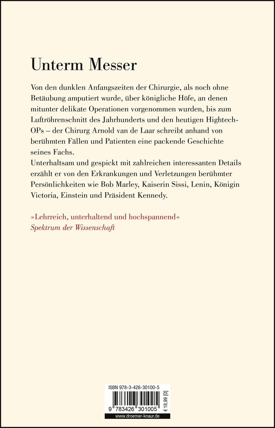 Rückseite: 9783426301005 | Schnitt! | Arnold van de Laar | Taschenbuch | 432 S. | Deutsch | 2016