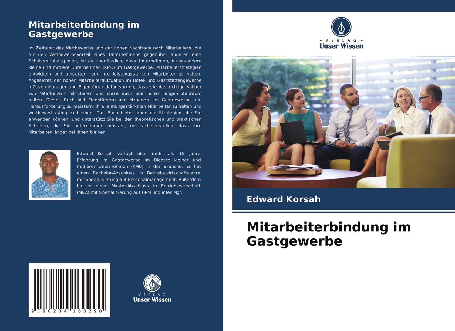 Cover: 9786204160290 | Mitarbeiterbindung im Gastgewerbe | Edward Korsah | Taschenbuch | 2021