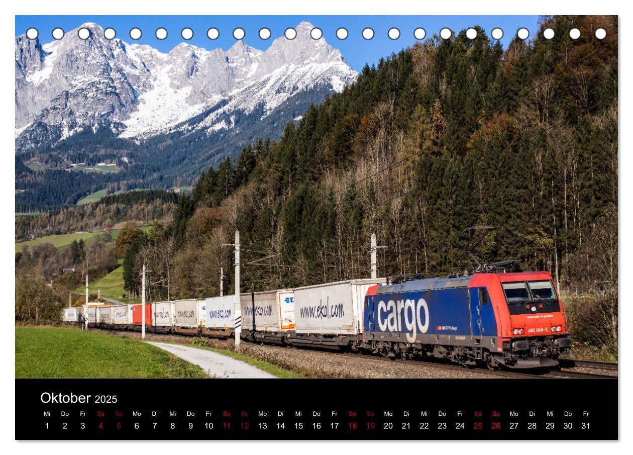 Bild: 9783435403592 | Die Bahn im Salzburgerland (Tischkalender 2025 DIN A5 quer),...