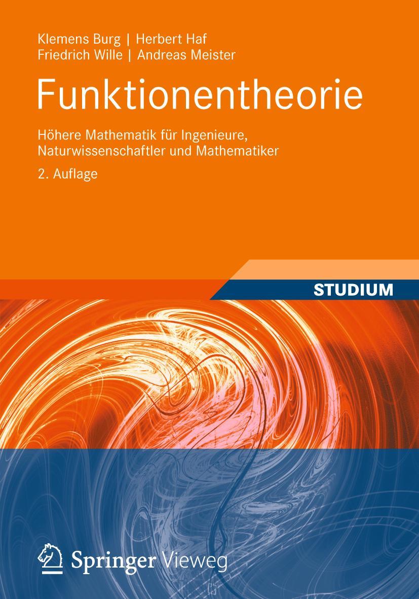 Cover: 9783834819529 | Funktionentheorie | Klemens Burg (u. a.) | Taschenbuch | xvi | Deutsch