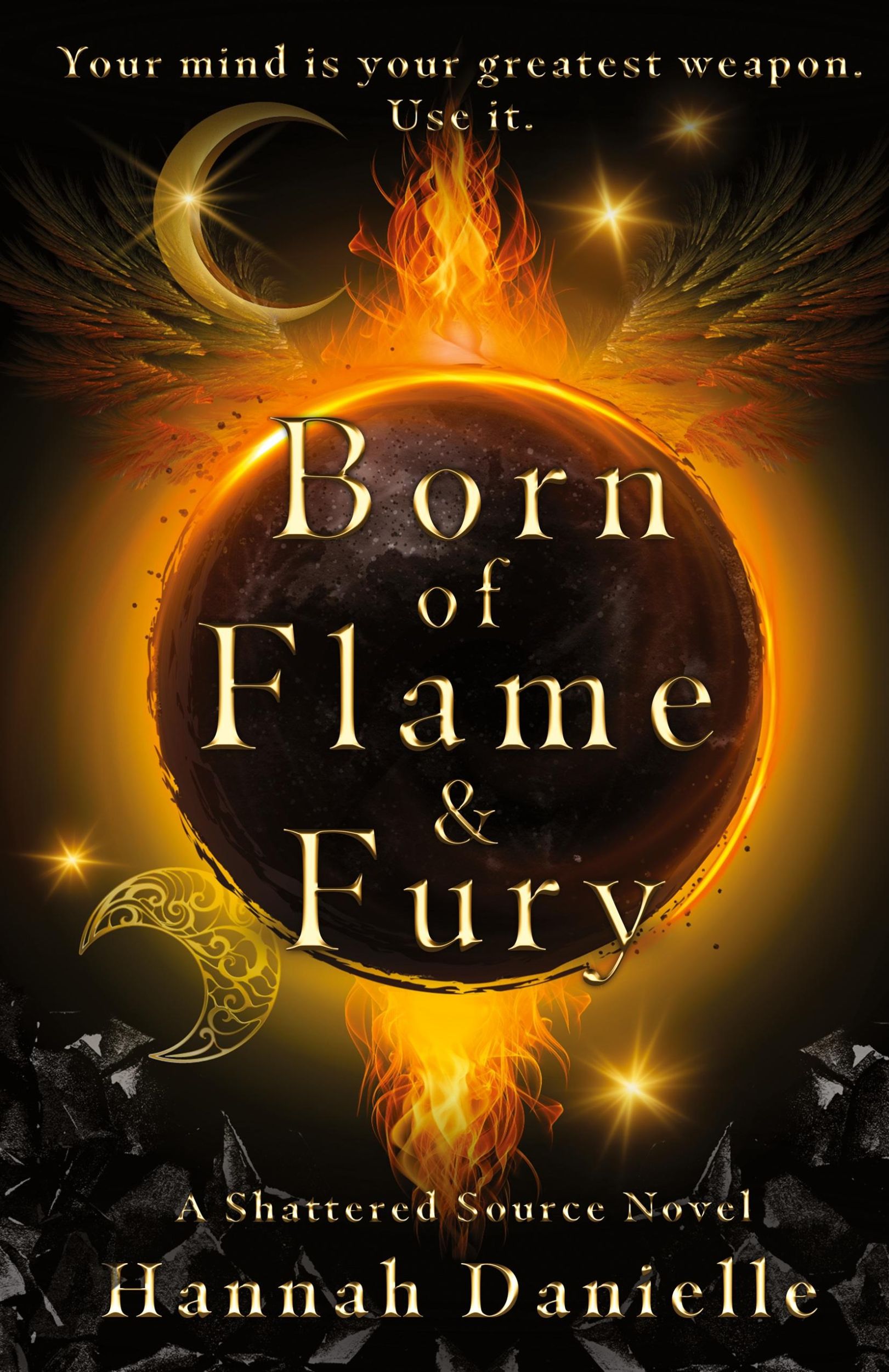 Cover: 9798985751611 | Born of Flame and Fury | A Shattered Source Novel | Hannah Danielle