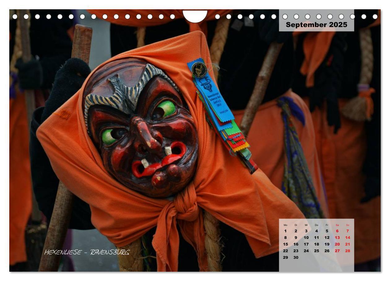 Bild: 9783435569571 | Schwäbisch alemannische Fasnet (Wandkalender 2025 DIN A4 quer),...