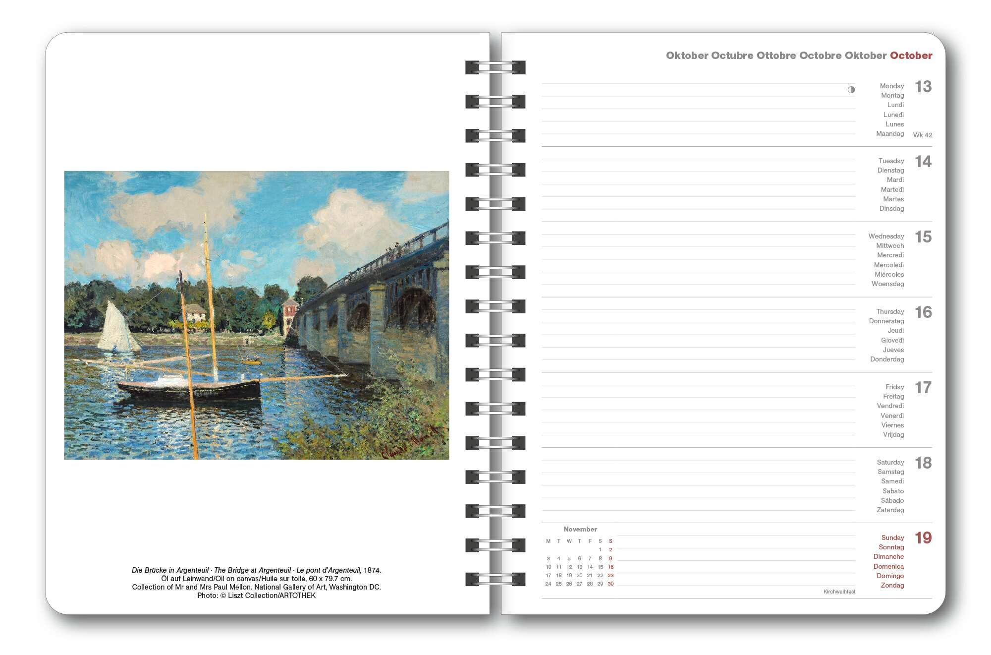 Bild: 4002725994714 | Claude Monet 2025 - Diary - Buchkalender - Taschenkalender -...