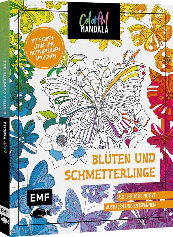 Cover: 9783745927139 | Colorful Mandala - Blüten und Schmetterlinge | Taschenbuch | 96 S.