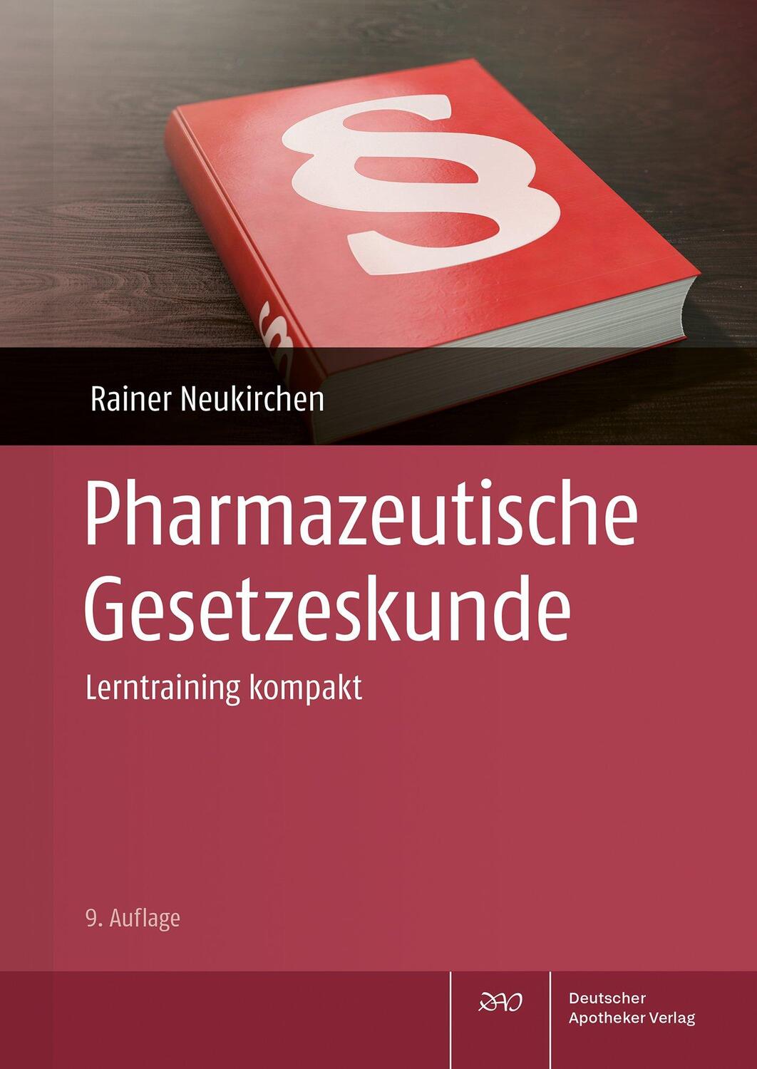 Cover: 9783769282283 | Pharmazeutische Gesetzeskunde | Lerntraining kompakt | Neukirchen